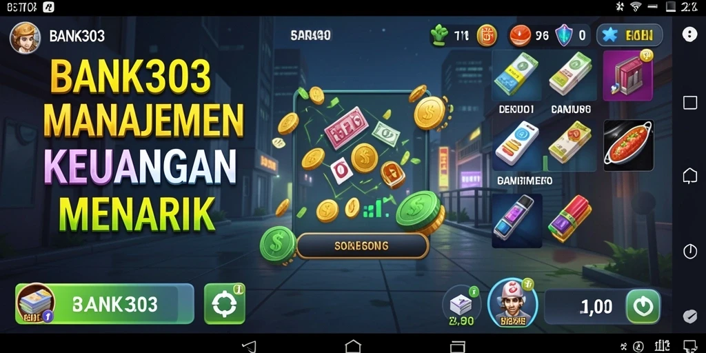 Gameplay menarik BANK303 dengan elemen Tycoon yang seru.