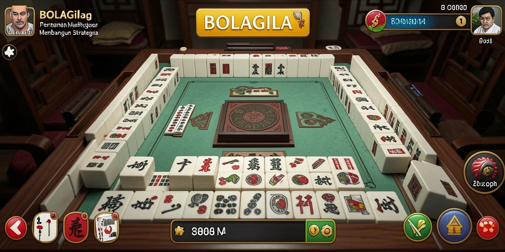 Gameplay seru BOLAGILA dengan ubin-ubin Mahjong yang menantang.