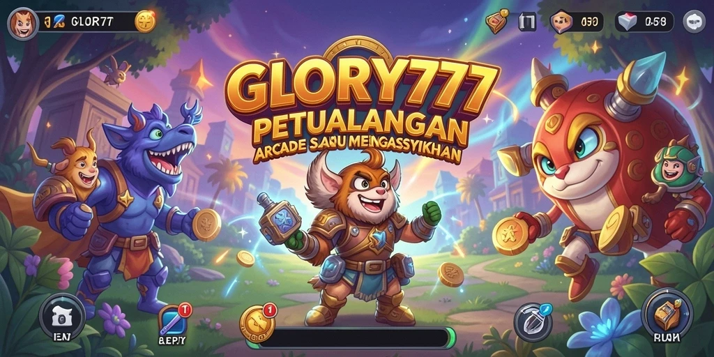 Tampilan gameplay seru dalam GLORY777 yang menarik dan penuh warna.