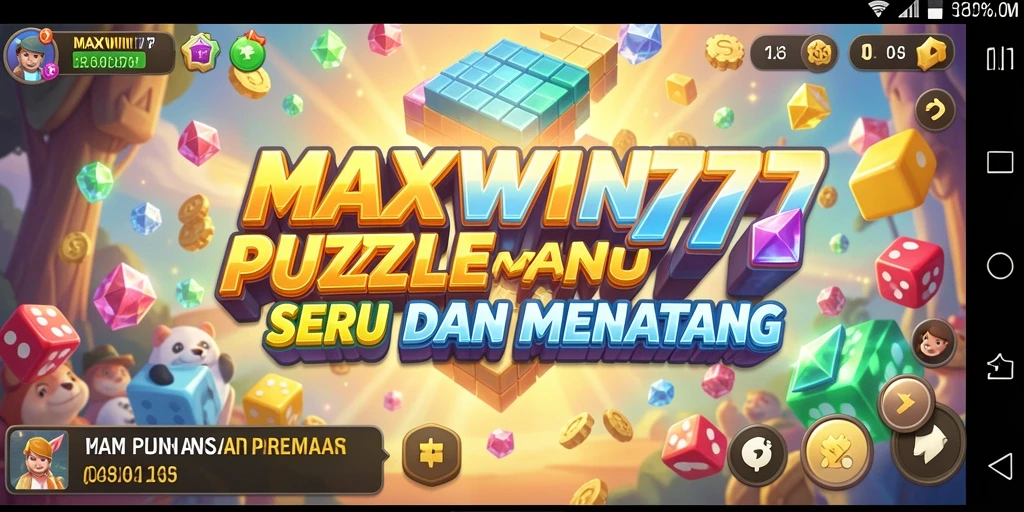 Tampilan gameplay Puzzle yang menarik dan menantang di MAXWIN77.