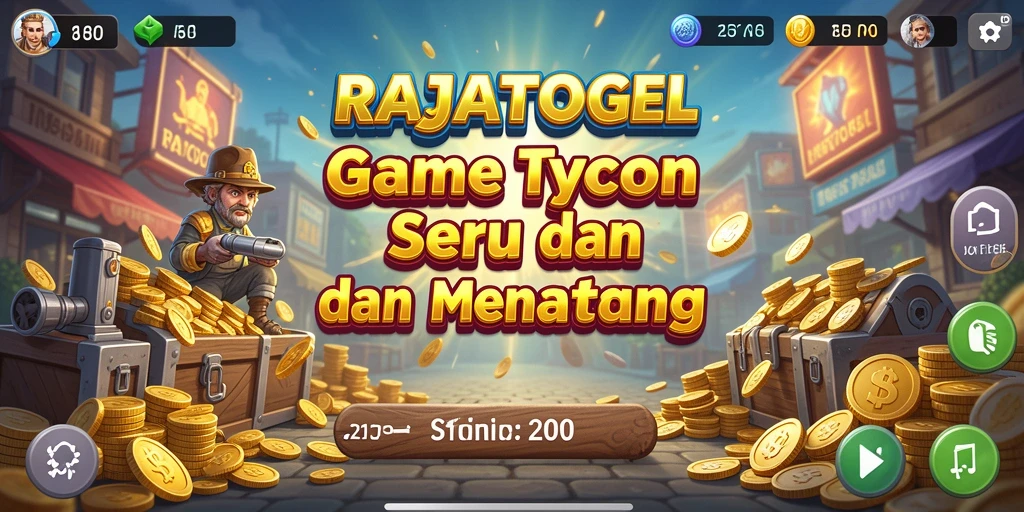 Tampilan gameplay seru dari RAJATOGEL dengan manajemen bisnis.