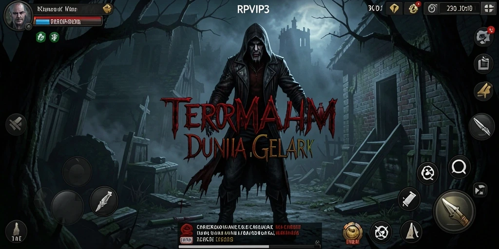 Tampilan gameplay RPVIP3 yang menegangkan dan menyeramkan.
