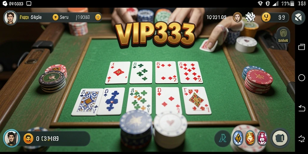 Tampilan gameplay seru VIP333 saat bermain Gaple.